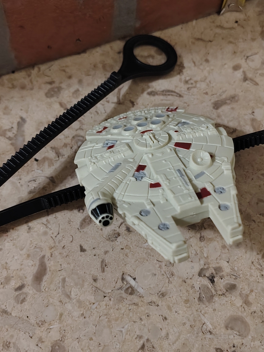 Vintage 1996 Star Wars Millennium Falcon Rip Cord Gyro Toy Taco Bell Promo Appla